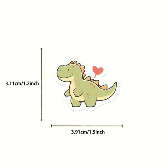 50pc Cute Dino Sticker Pack - Picture 3 of 3